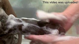 sexy petite 18+ blonde step sis callin’ step bro for towel in bathroom… and wow, this happened