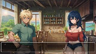 Curvy exhibitionist girlfriend confesses in romance hentai game episode 4