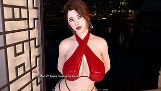 Polvo en el baño con coño afeitado