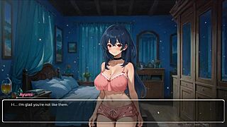 Curvy exhibitionist girlfriend confesses in romance hentai game episode 4