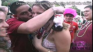 Exhibitionist Wives and Girlfriends Flash Tits at Fantasy Fest