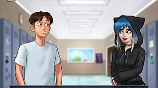 summertime saga episode 83 with cartoon adventures and characters