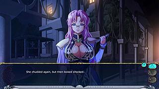 Ik zit in deze grote tieten fantasy met Emeralia in geile H-scene 2, Engelse versie, zo fucking heet!