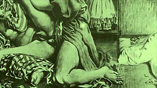 Vintage Erotic Drawings Showcase Retro Anime Style in Detailed Sketches