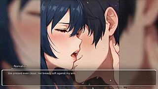 Curvy exhibitionist girlfriend confesses in romance hentai game episode 4