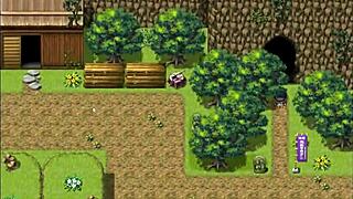 tanned girl natsuki in hentai game ep 7, men jerk off to her