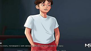 Does the mature ride the huge cock in Summertimesaga e2 8?