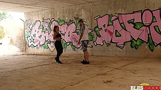 she goes for a run and i go running on her big tits in the outdoor blowjob scene