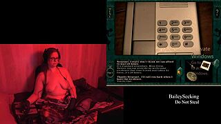 Big Natural Tits BBW Naked in Final Scene Playthrough