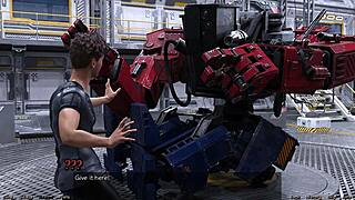 i'm stranded, flirtnig with half robot girl