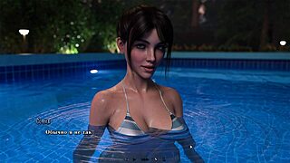 Complete Gameplay - Summer Heat Part 4 with Horny Redhead at Pool
