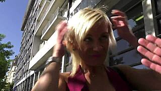 Blonde Milf Fucked Hard in Car and Outdoor in French Scene Part 1