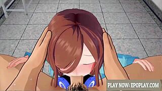 This is so cute: cartoon pornography with an anime sex theme