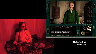 Big Natural Tits BBW Naked in Final Scene Playthrough