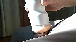 solo fleshlight session ends with milk