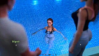 Complete Gameplay - Summer Heat Part 4 with Horny Redhead at Pool