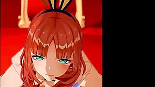 hey, check this hot anime hentai with nilou getting bent over hard