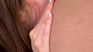 Canadian blonde gives deep rimjob and swallows cum.