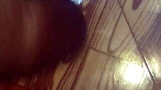 My friend’s wife sucks my cock with handjob till cumshot.