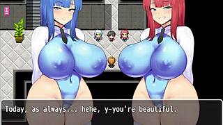 Amigas com tetas grandes atrás de grupo criminoso