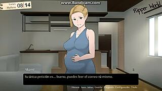 in the final gameplay the pregnant wife is dominated by her old father-in-law in this cuckold ntr story