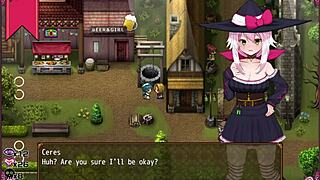 first job as a witch prostitute, petite 18+ ceres masturbates with cum