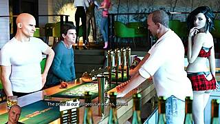 Anna Exciting Affection 22 - Playing Game in Bar - 3D Porn Games Adult Games