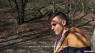 Czech Hunter 521 - Euro Twink Goes Gay for Pay with Rough Spanking