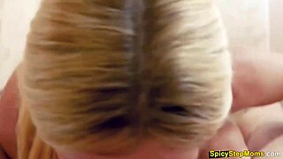 Milf businesswoman stepmom shares intimate pov with stepson