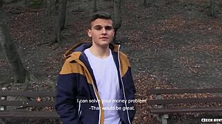 Czech Hunter 521 - Euro Twink Goes Gay for Pay with Rough Spanking