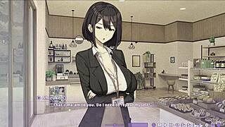 Summer Clover's hentai boss Shizuko in missionary lovey dovey?