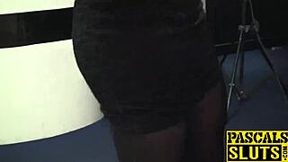 Big Tits Brunette Samantha Bentley Deepthroats Big Dick