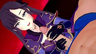 mona wants to get fucked in the love hotel genshin gameplay 😏