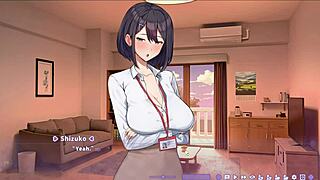 Summer Clover's hentai boss Shizuko in missionary lovey dovey?