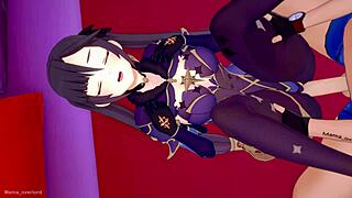 mona wants to get fucked in the love hotel genshin gameplay 😏