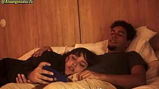 Watching Netflix With My Stepsister, I Couldn't Resist Putting My Penis In Her Mouth, Almost Getting Caught