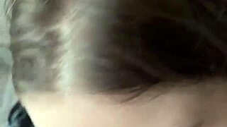 I paid this slutty librarian for a wild blowjob and titjob