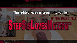 Teen 18+ Gets Cummed on by Stepbro in Hardcore Interracial Action