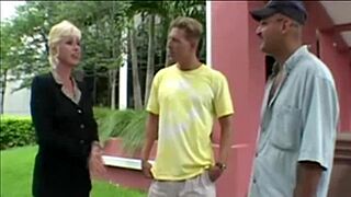 Hey, we just banged this hot milf in a wild 3some!