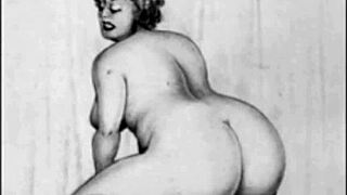 Vintage Erotic Drawings with Retro Charm