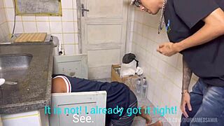 Hot Plumber Neighbor Arrives Excited