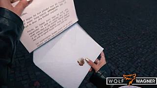 big-titted german milf priscilla gets banged in public and hotel, cum in mouth