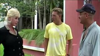 Hey, we just banged this hot milf in a wild 3some!