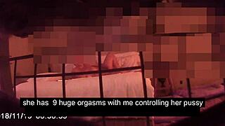 Stepmom, didn't know stepson hid cam for your orgasms!