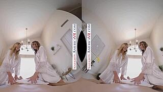 your first massage turns into cum-on-tits orgasm with aiden ashley and tiffany watson