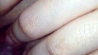 Hot clit play leads to explosive creampie!