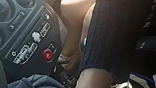 Latina Milf Gets Wild in Public Car Sex with Mother-in-Law