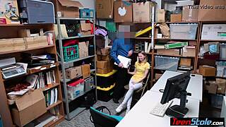 Crying Small-Titted Russian Teen Thief Gets Punish Fucked in Uniform