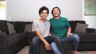 justin dean dominates derek cline with rough rimjob 😈