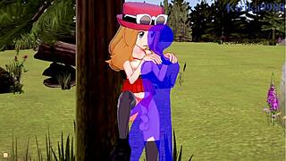 serena and bea saito get intense creampie sex with the old man in pokemon hentai